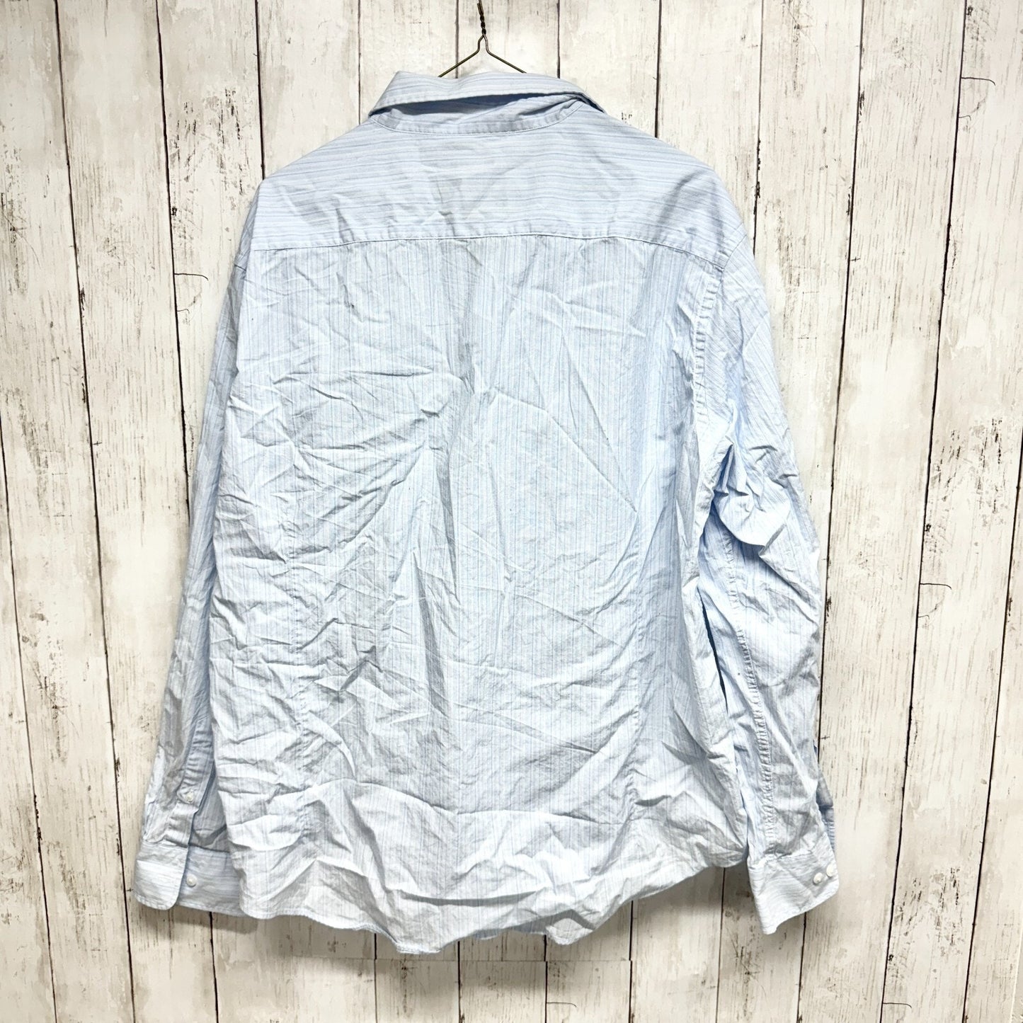 KENNETH COLE Shirt Men Size XXL Blue Button Down Long Sleeve Collared Dress