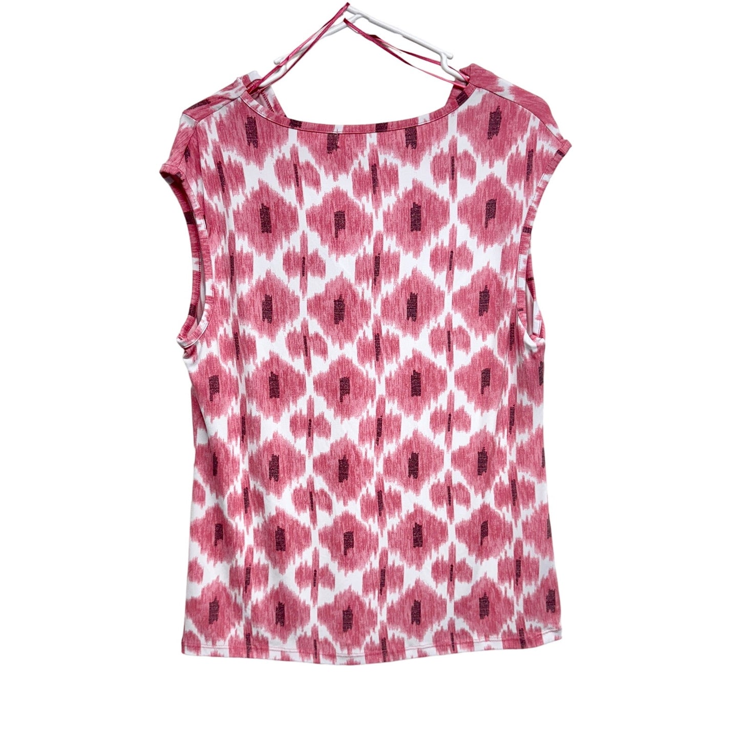 Michael Michael Kors Women Sleeveless Pink & White Top Size Large