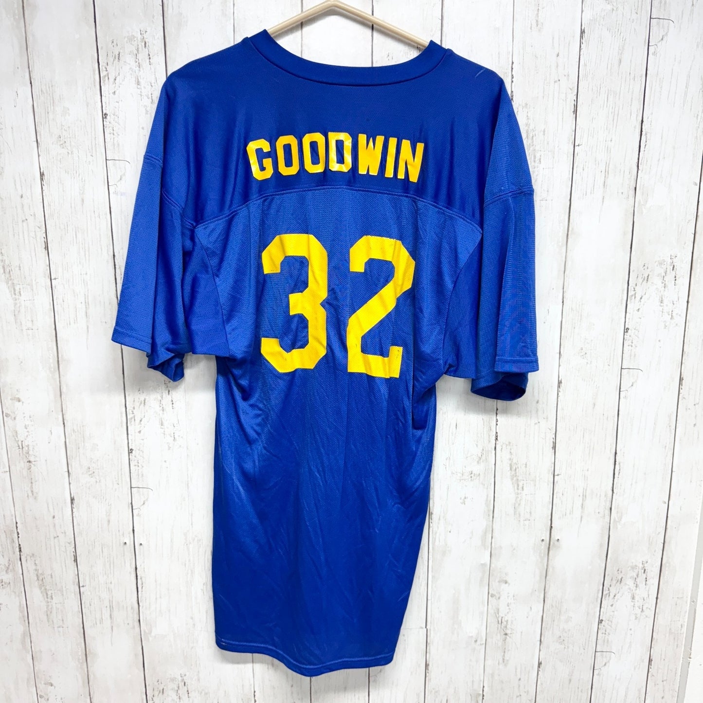 VKM Venus Top Unisex Size Medium T-Burg Raiders Short Sleeve Jersey Blue Yellow