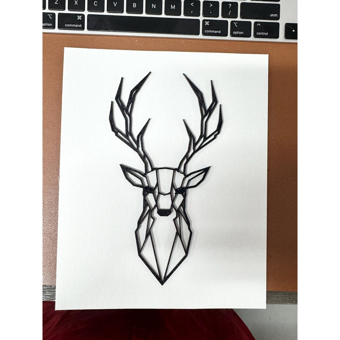 Modern 3D Printed Geometric Deer Head Wall Art, Minimalist Decor, Faux Taxidermy, Unique Home Decor