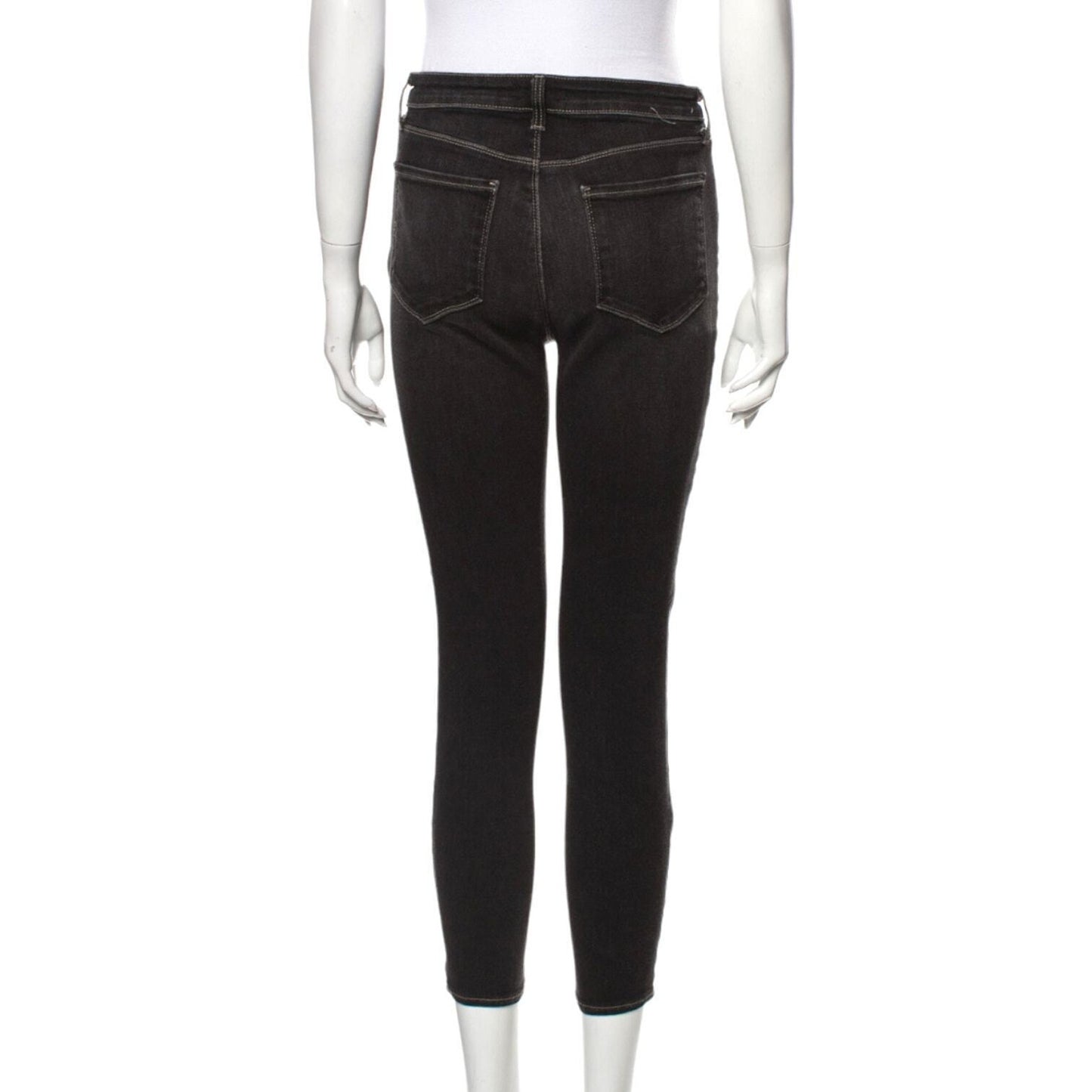 L'Agence Margot High Rise Skinny Faded Carbon 5 Pocket Jeans Size 28