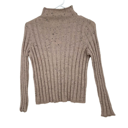 MADEWELL Sweater Women Size XXS Donegal Evercrest Turtleneck Knit Sand Bodycon