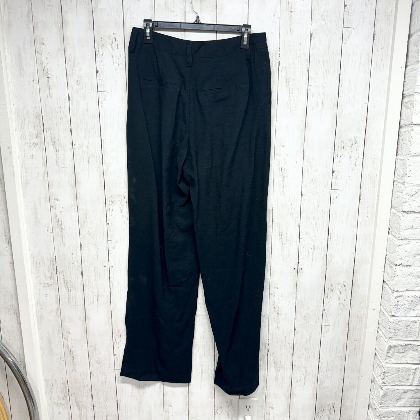 A NEW DAY Pants Women Size 8 Wide Leg High Waisted Trouser Dress Pants Cotton