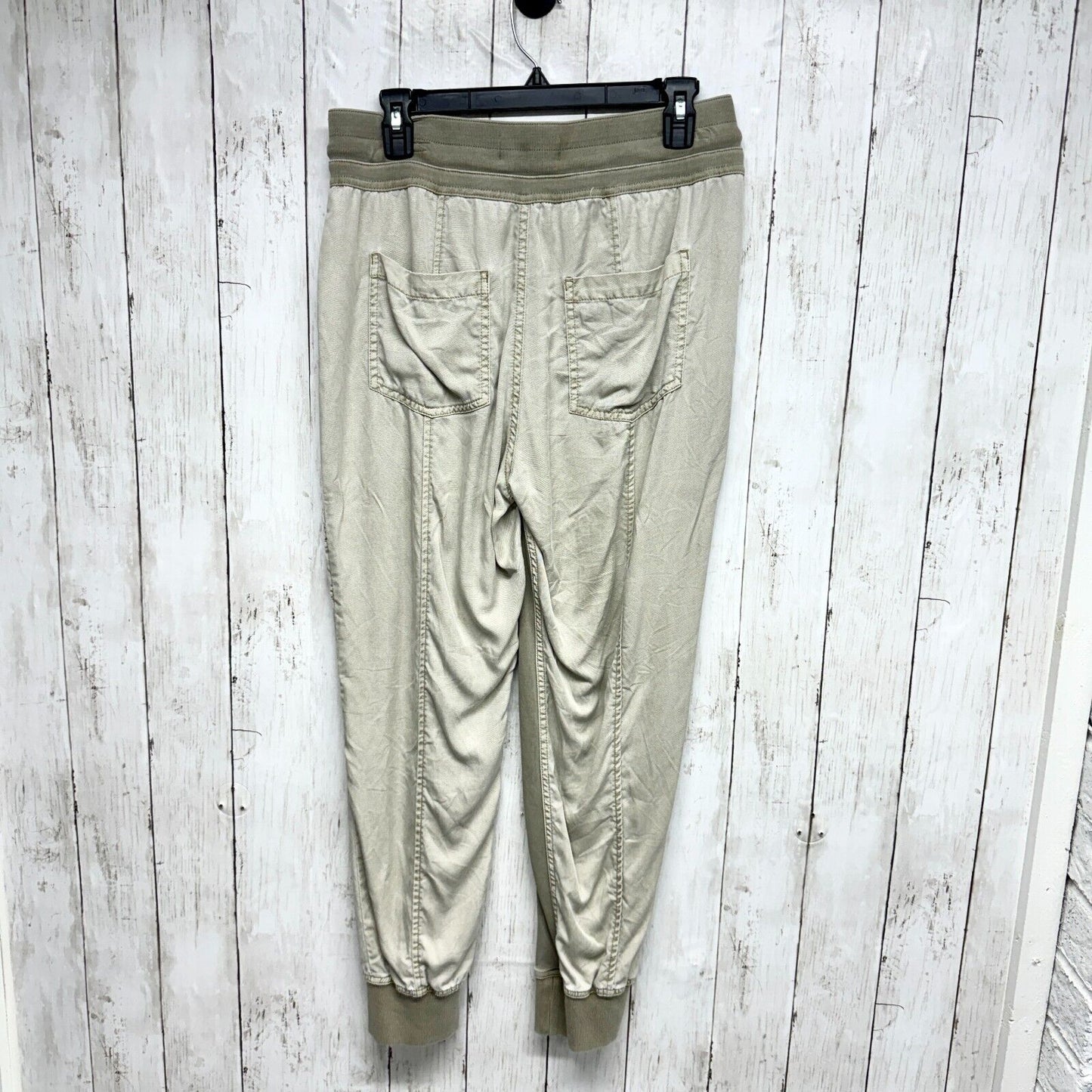 BY ANTHROPOLOGIE Pants W Sz S The Nomad Women's Army Green Jogger Cargo Pocket