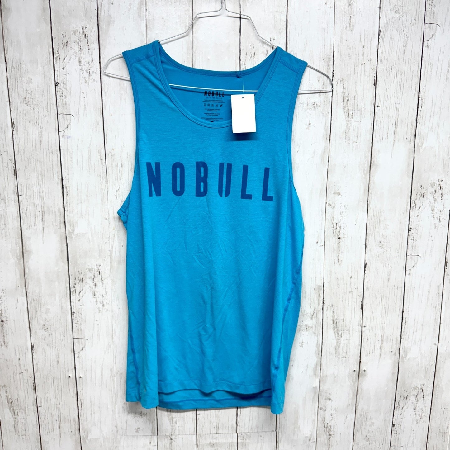 No Bull Shirt Women Size Atlantic Blue Scoop Neck Sleeveless Tank Top Athletic