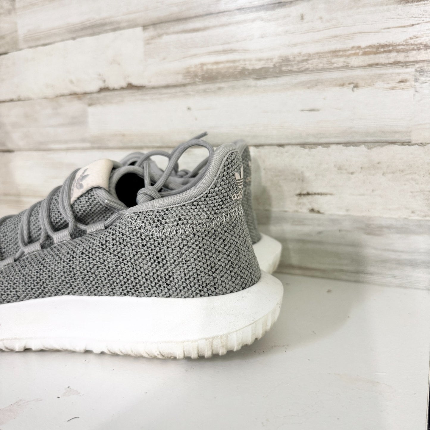 Adidas Men Size 8.5 Tubular Shadow Gray Running Sneakers Athletic Casual