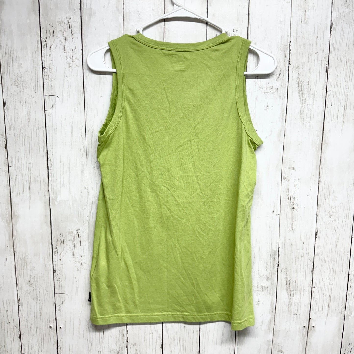 Carhartt Women Tank Top Medium Sleeveless Shirt Green Logo Cotton Basic Casual