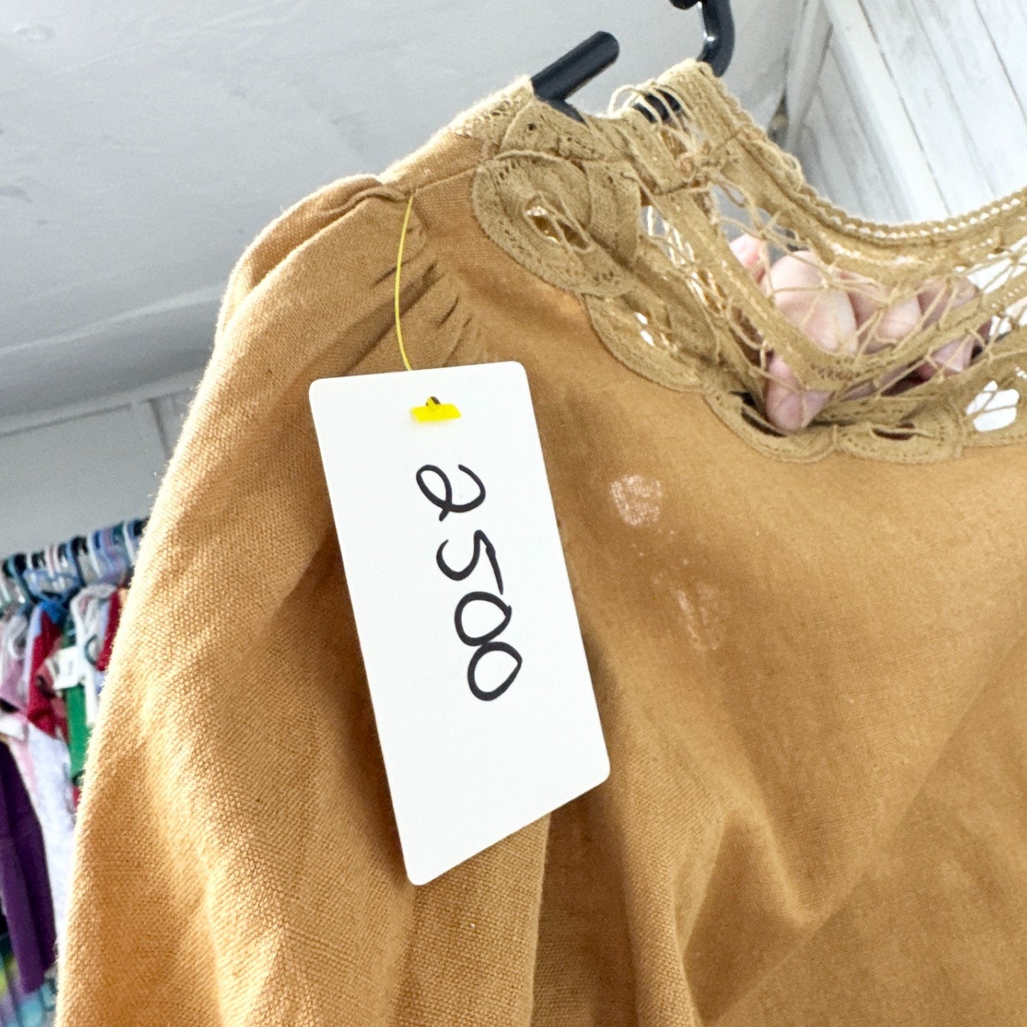 Free People Dress Women Size XS Mari Mini Gold Mustard Yellow Lace Button Front