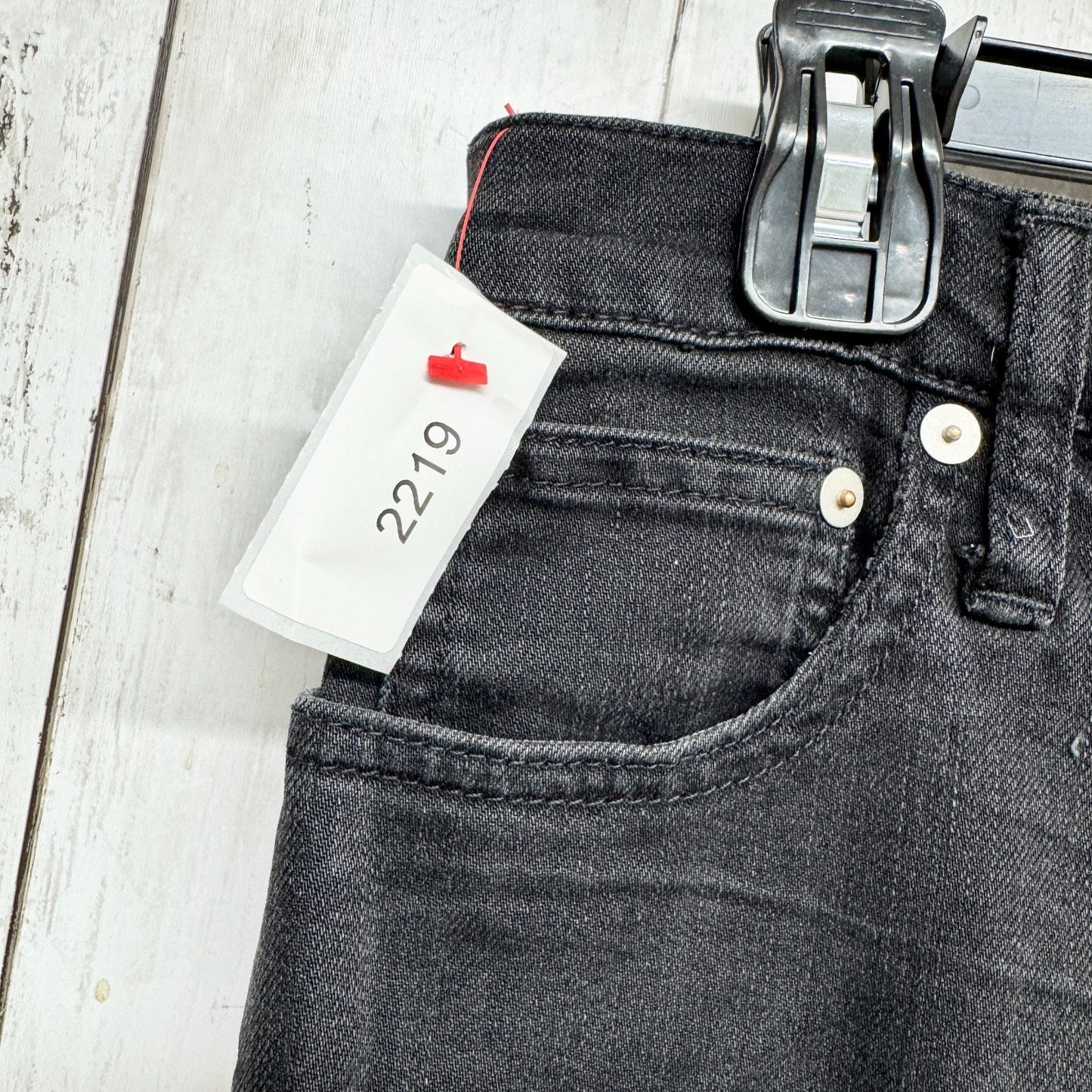 Madewell Pants Women Size 25 Black Denim Slim Wide Leg Crop Jeans Casual Y2K