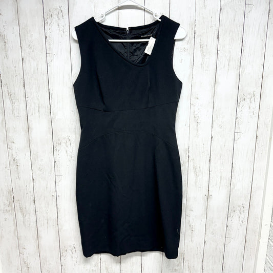 Black Halo Dress Women Size 8 Black Sleeveless Side Neckline Mini Pleated