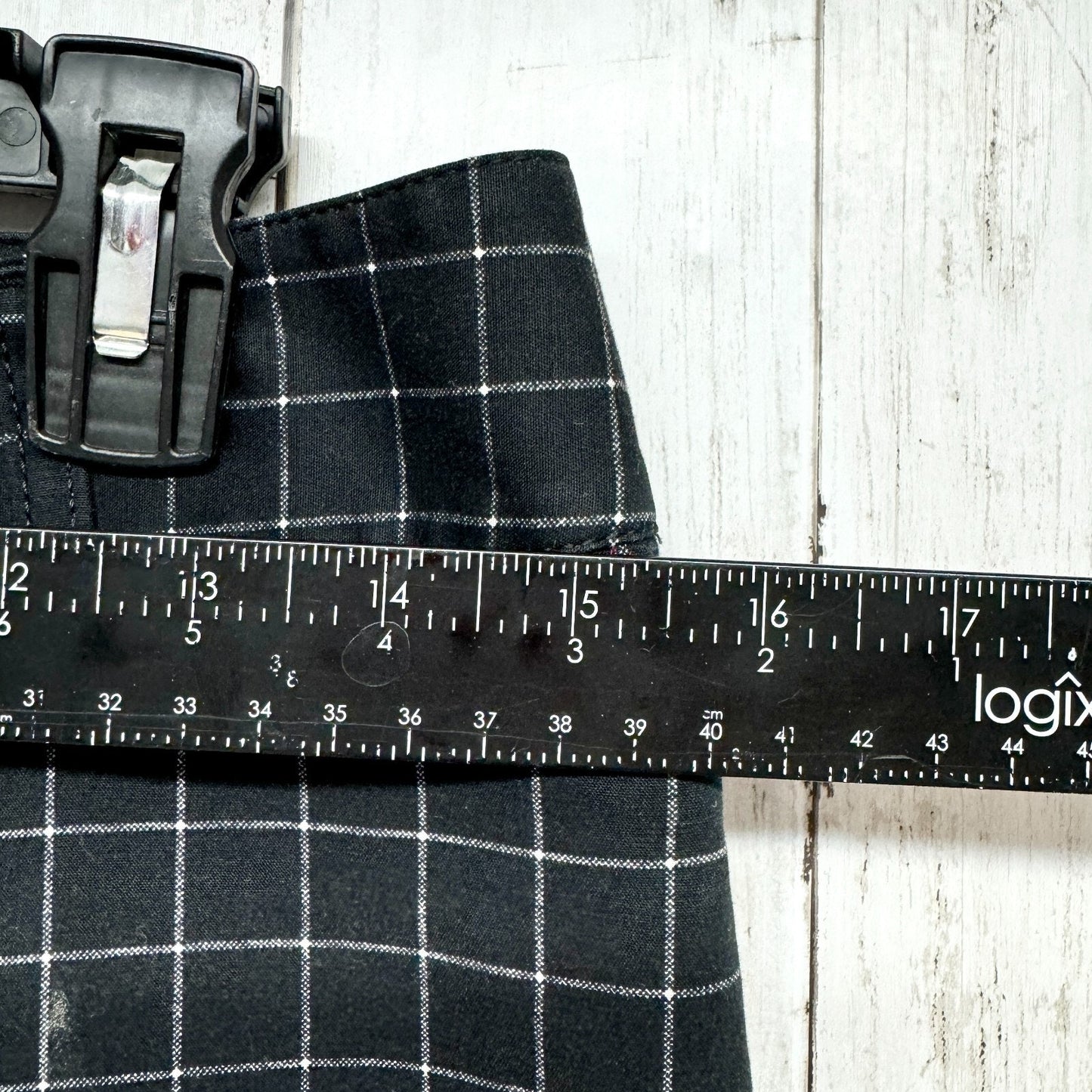 White House Black Market Pants Women 4 Plaid Crop Slim Straight Business Casual