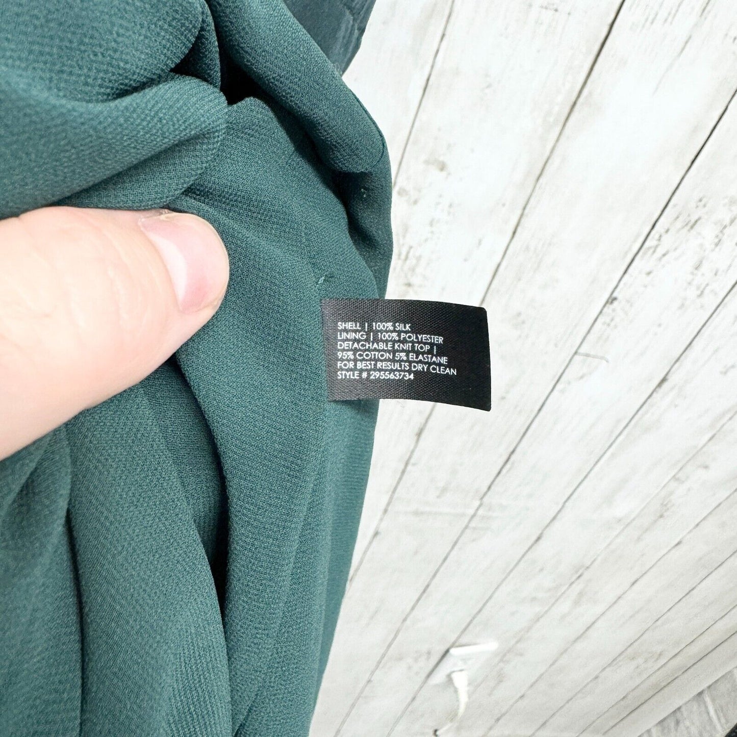 Club Monaco 100% Silk Sleeveless Forest Green Snatched Mini Dress Size 0