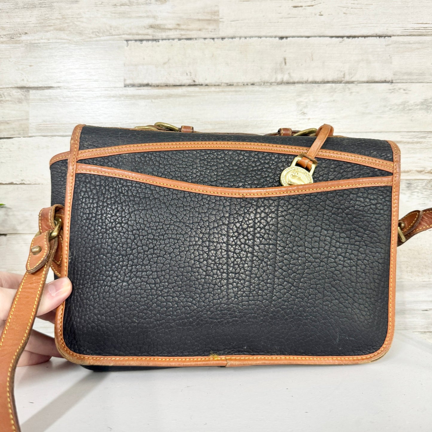 Vintage DOONEY & BOURKE Crossbody All Weather Pebbled Leather Crossbody Bag