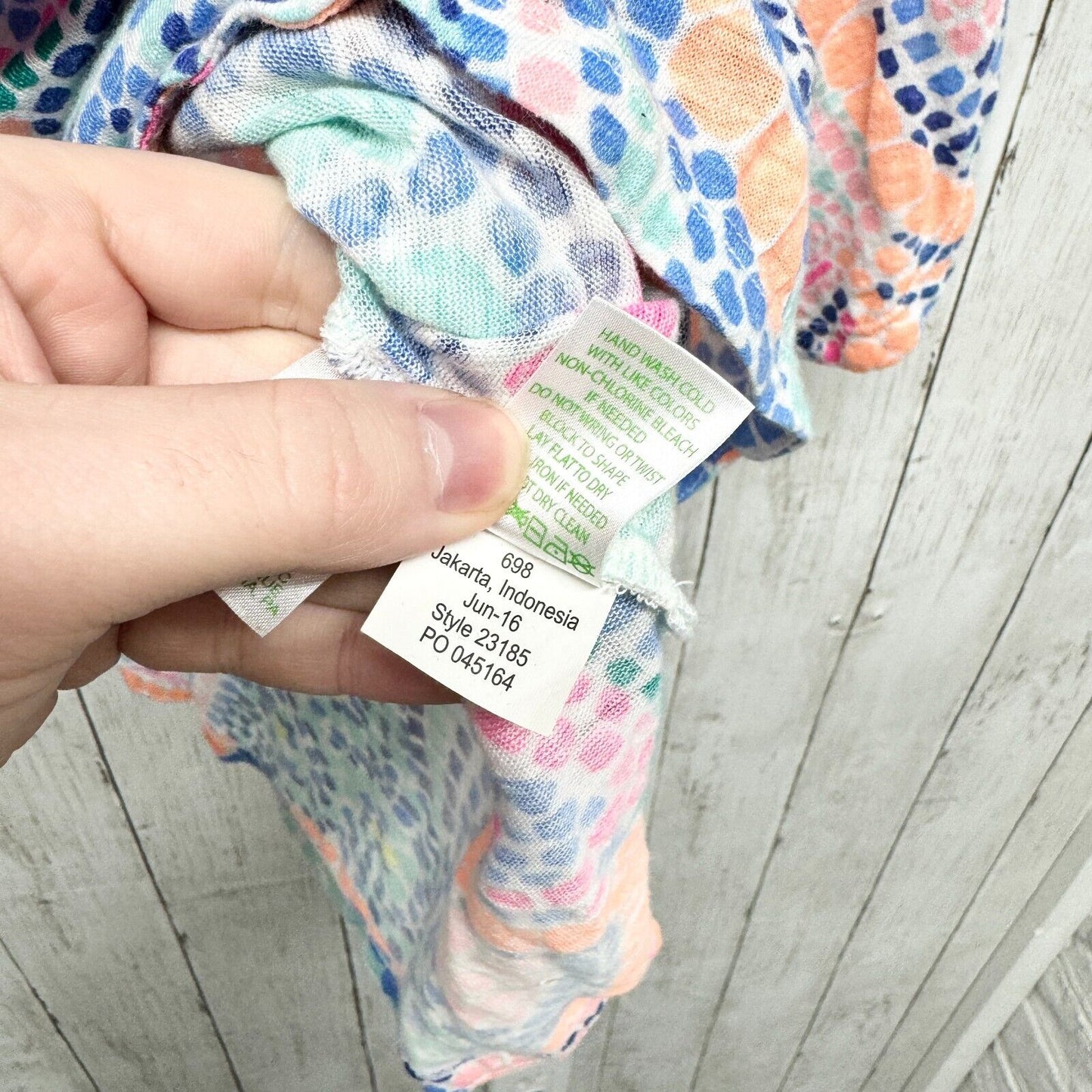 LILLY PULITZER Women's Size Small 100% Linen Tropical Pink Floral Long Sleeve