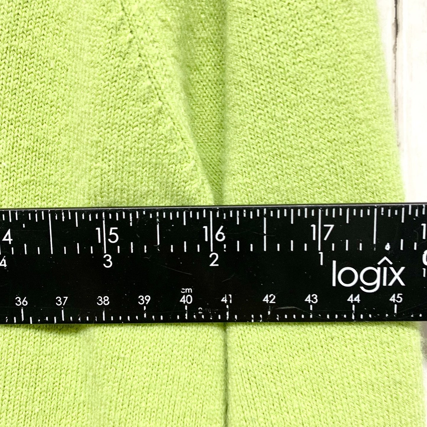 Vintage White Stag Sweater Women Sz Small Green Collared Button Front 3/4 Sleeve