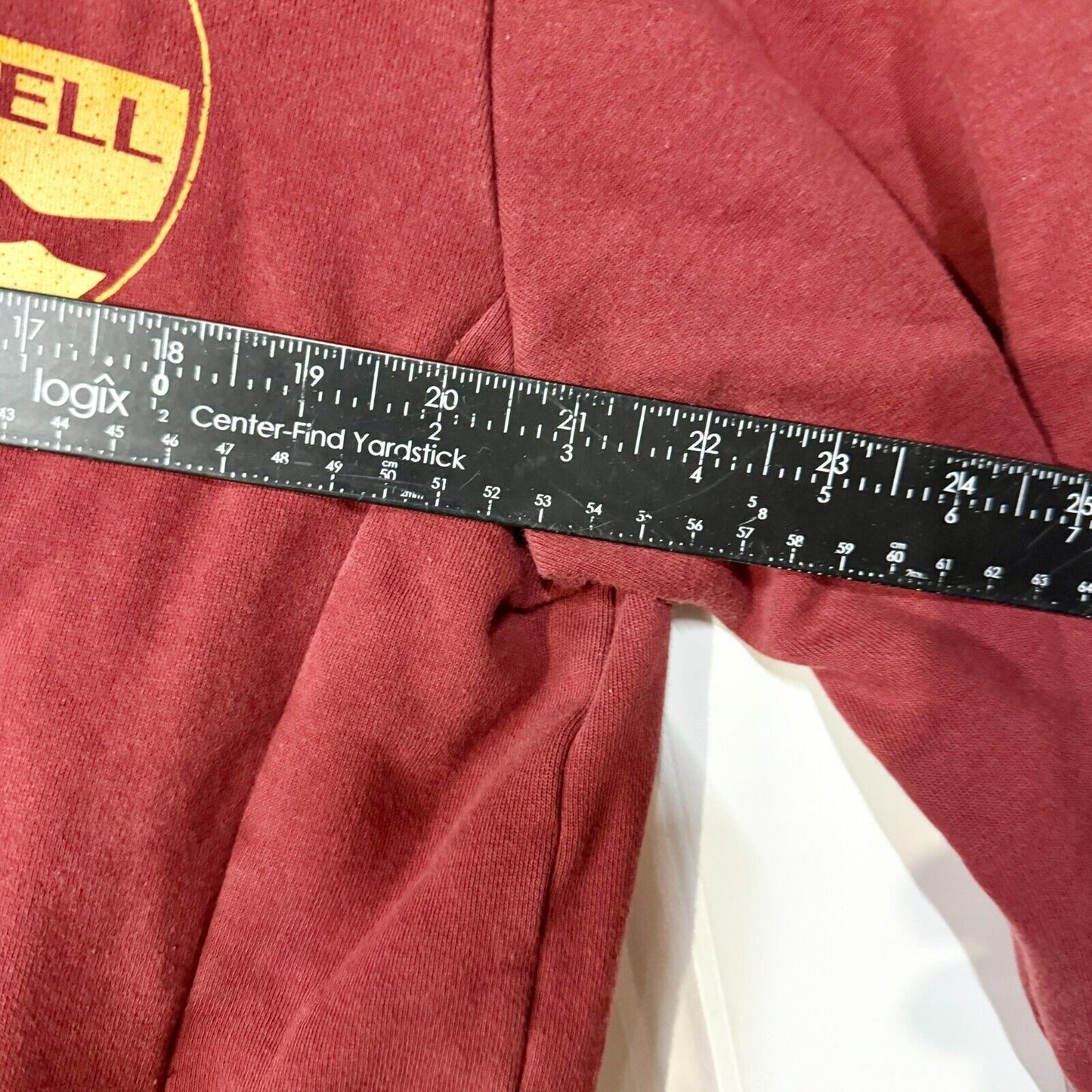 MERRELL Sweater Women Size Medium Red Full Zip Hooded Graphic Outdoor Cotton
