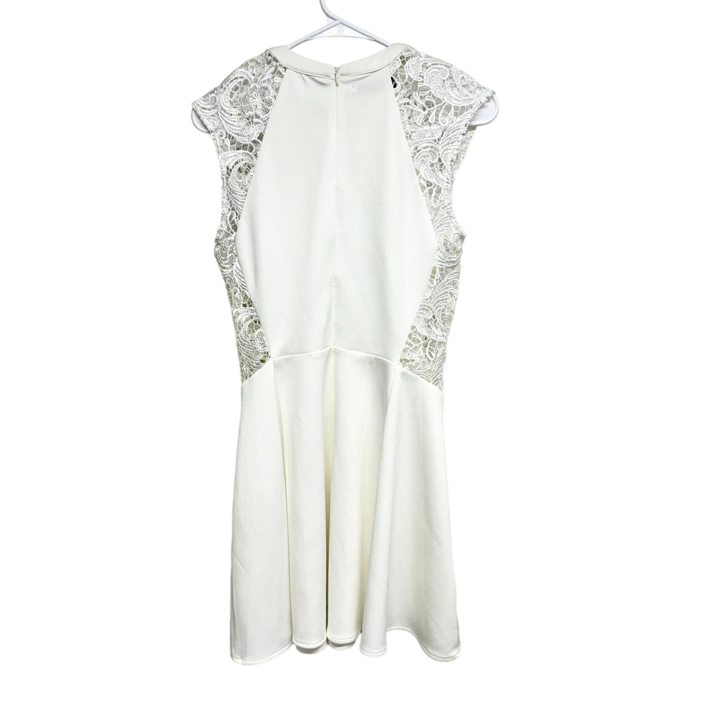 Bishop + Young Women Laced Side Bridal Mini Dress Size Medium