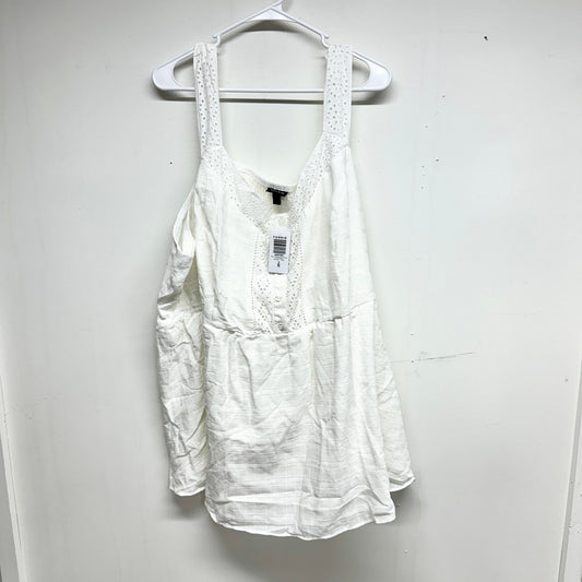 Torrid Women White Cloud Dancer Babydoll Top Blouse NWT 6X