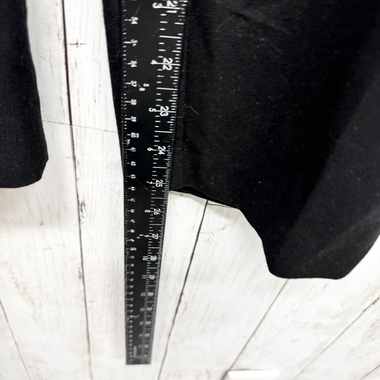 Anne Klein Pant Women Size 28 Black Slim Straight Tapered Dress Pants Zip Fly