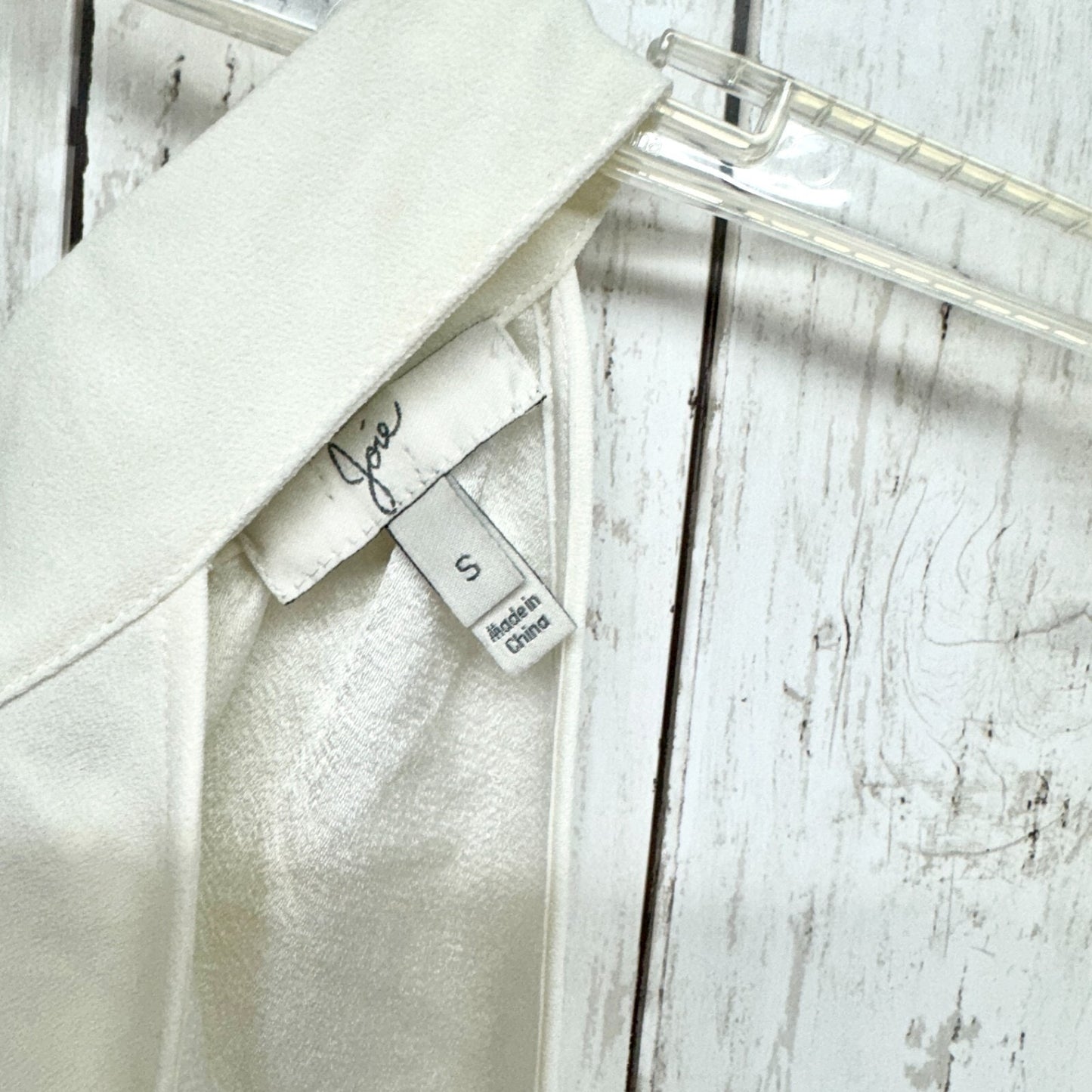 Joie Tank Top Women Size Small Haltered Neck Sleeveless White 100% Polyester