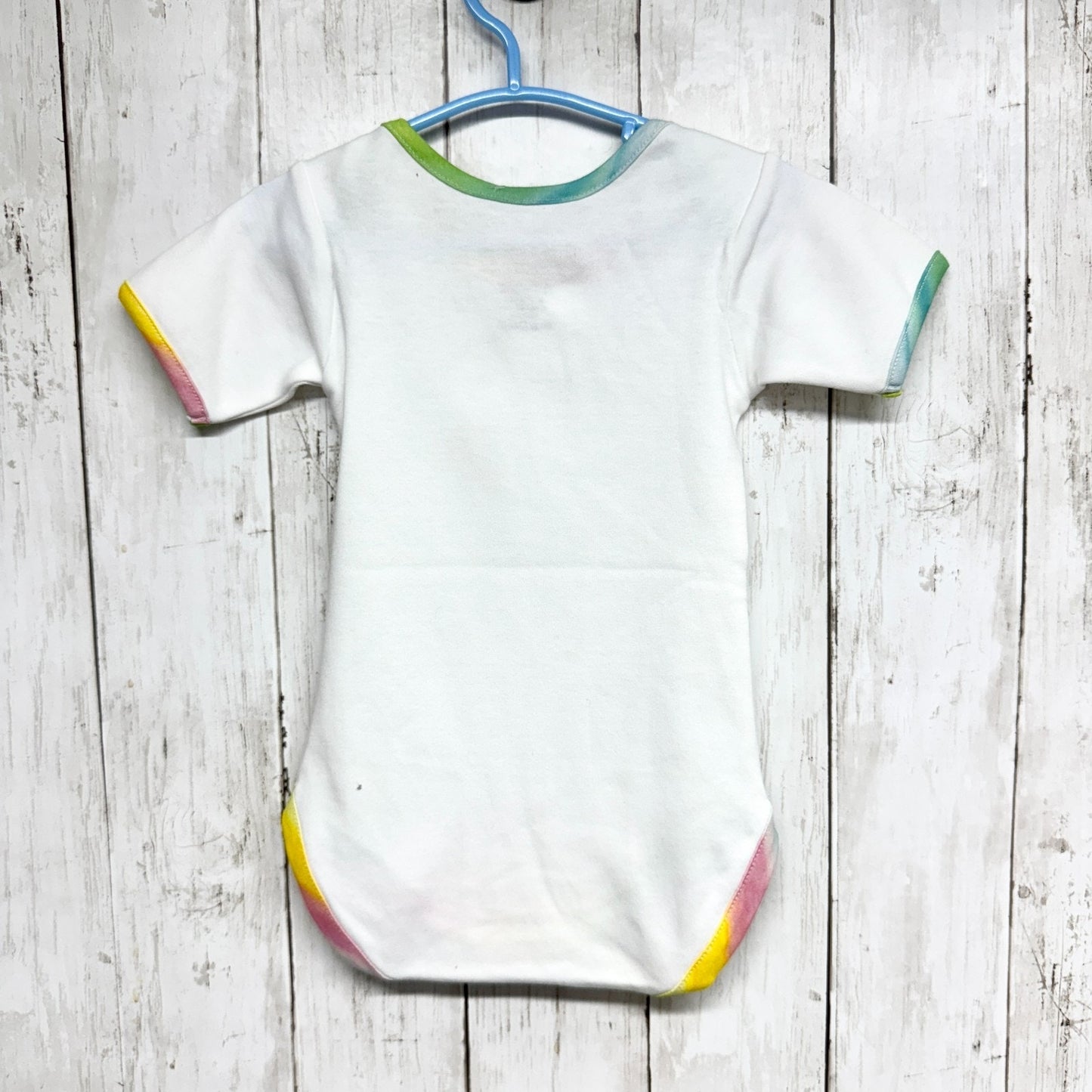 Hill House BodysuitBaby Size 6-9M White Short Sleeve You're A Dream Rainbow NWOT