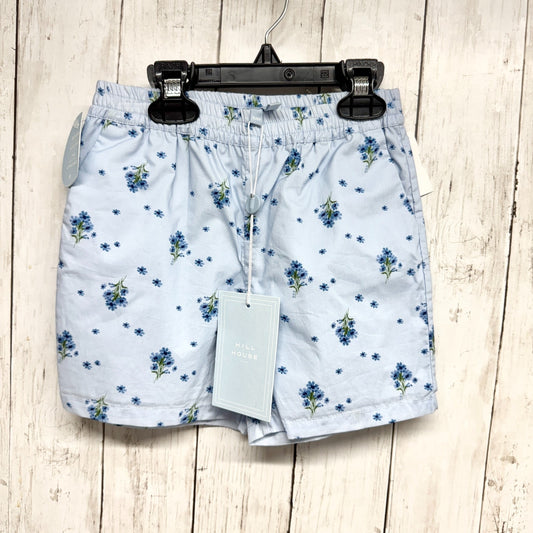 Hill House Shorts Kids Size 5/6Y Blue Ditsy Floral Pocket Elastic Waist NEW