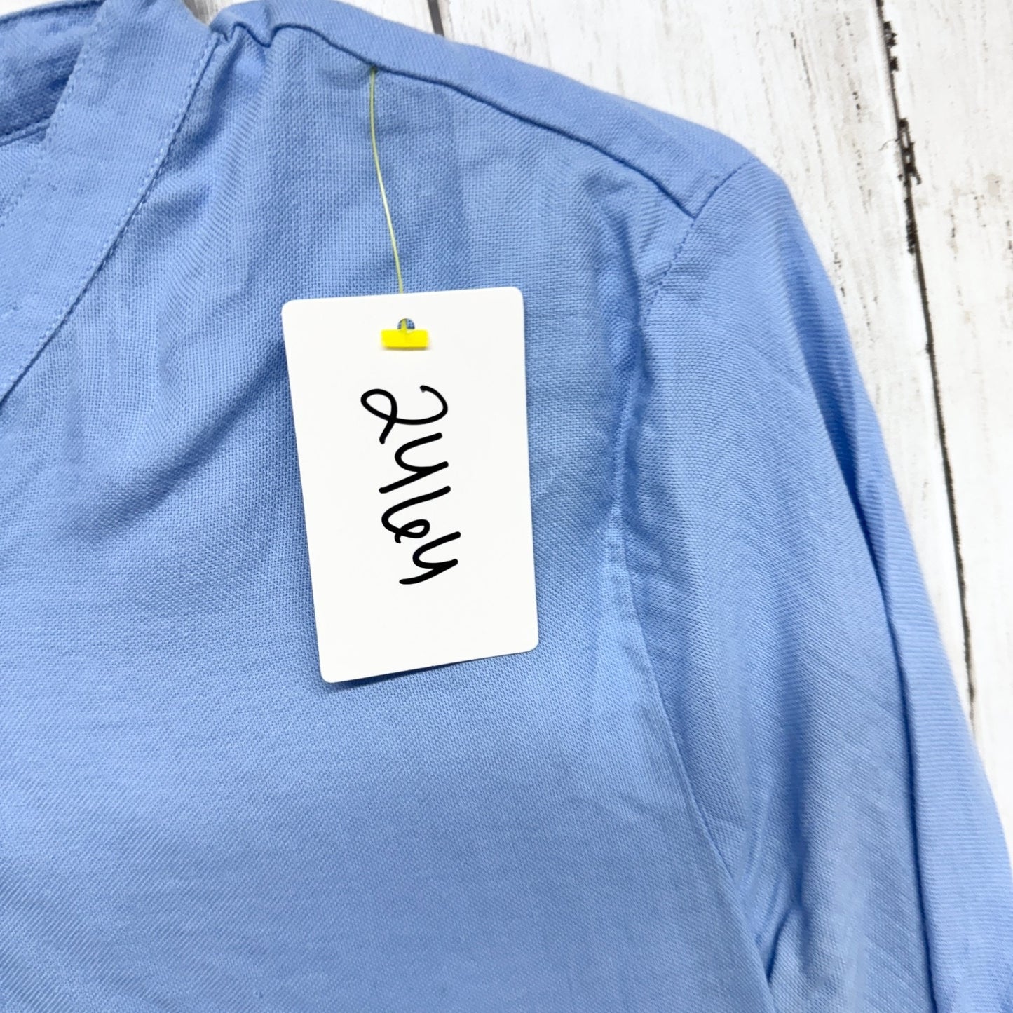 Zara Shirt Women Size Small Light Blue Long Sleeve Button Down Blouse Casual