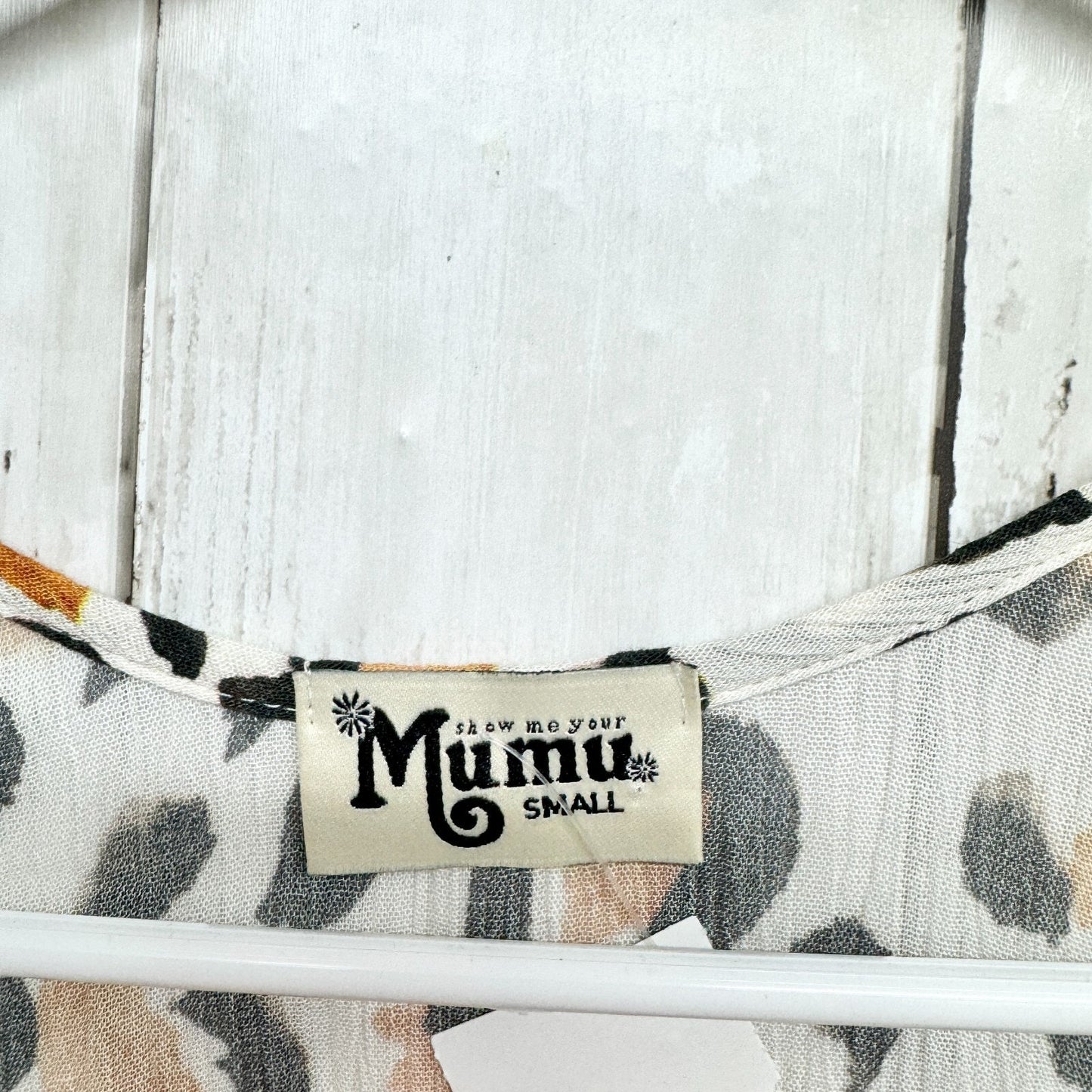 Show Me Your Mumu Dress Womens Small Circus Mini Leopard Print Cold Shoulder