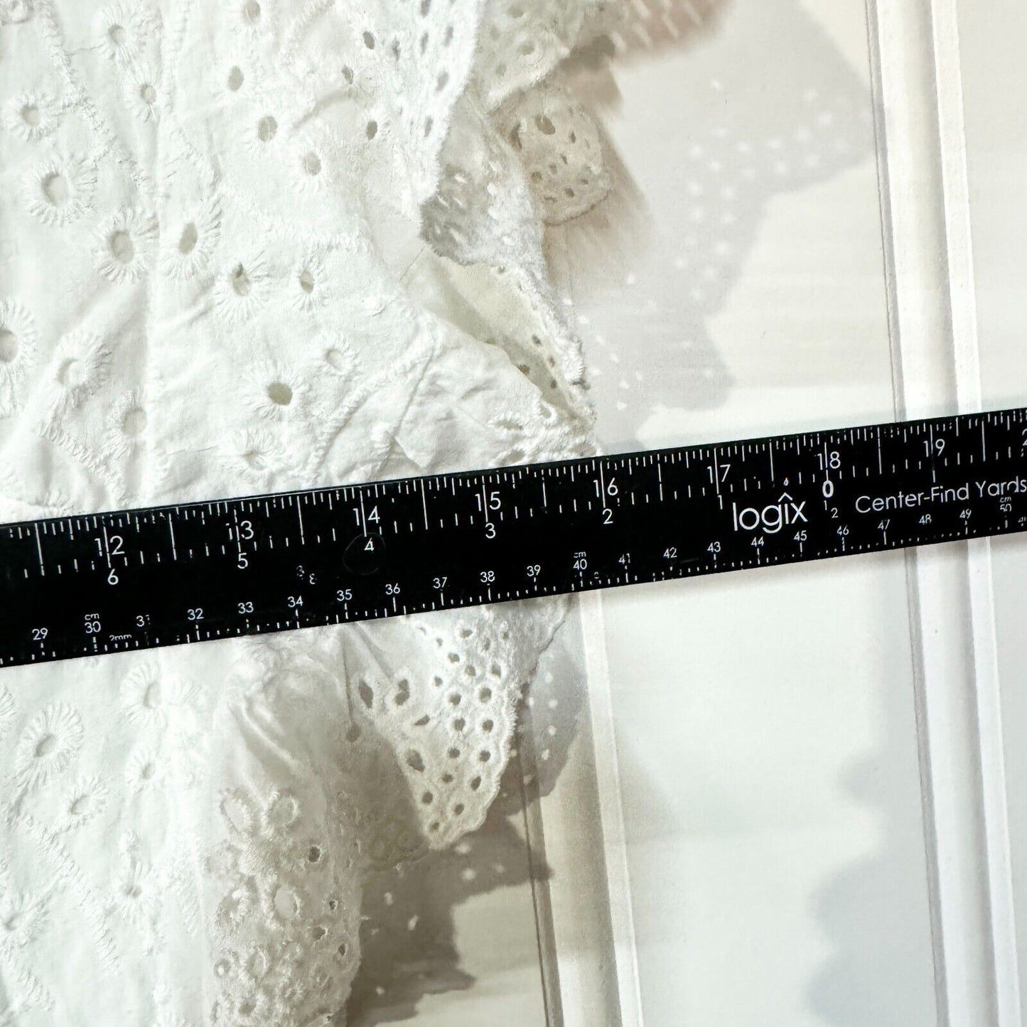 Princess Polly Dress Women Size 4 Ruffled Pleated Mini White Cottage Flared Lace