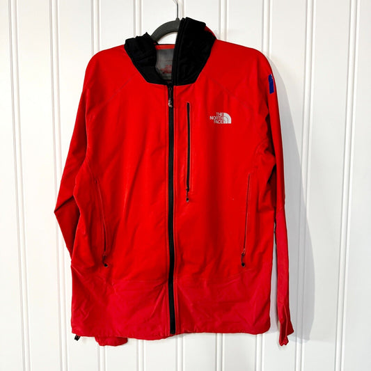 The North Face Summit Gore L4 Soft Shell Fitted Red Windbreaker Size Medium