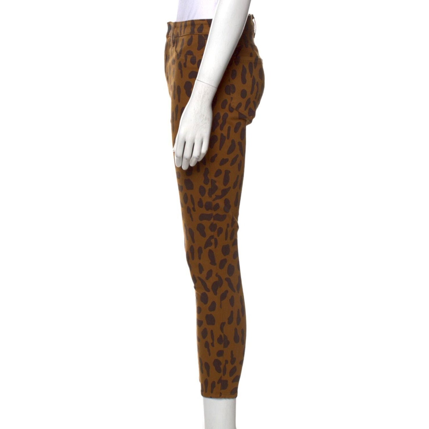 L’agence Margot High Rise Skinny Jeans Spotted Animal Print Sz 28