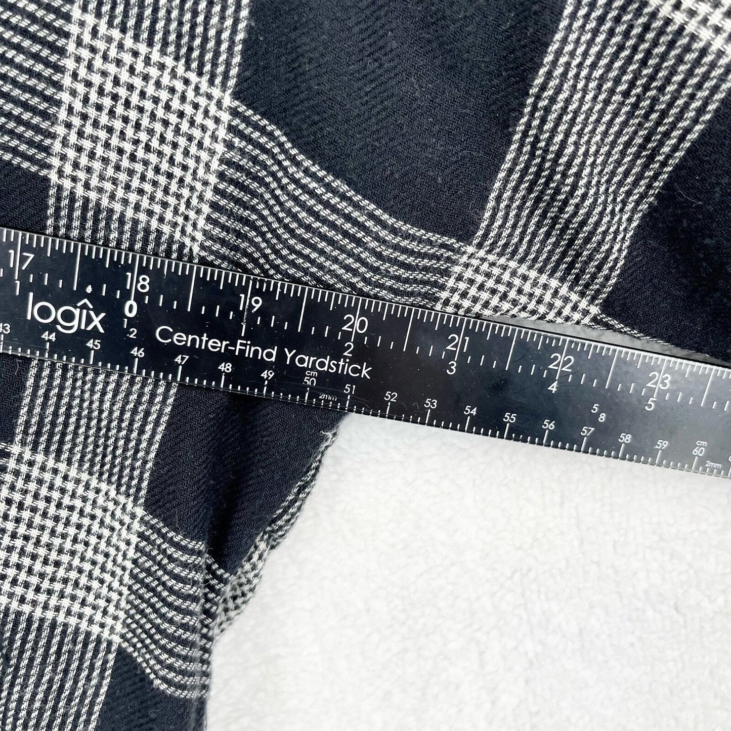 Madewell Navy Plaid Long Sleeve Casual Blouse Size Medium