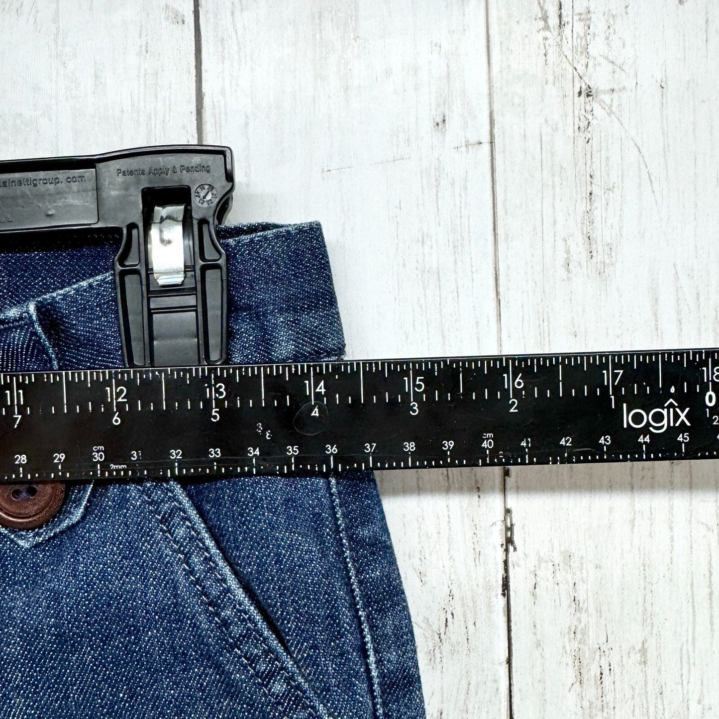 Y2K Anlo Jeans Women Size 25 Medium Wash Relaxed Flare Button Pockets Everyday