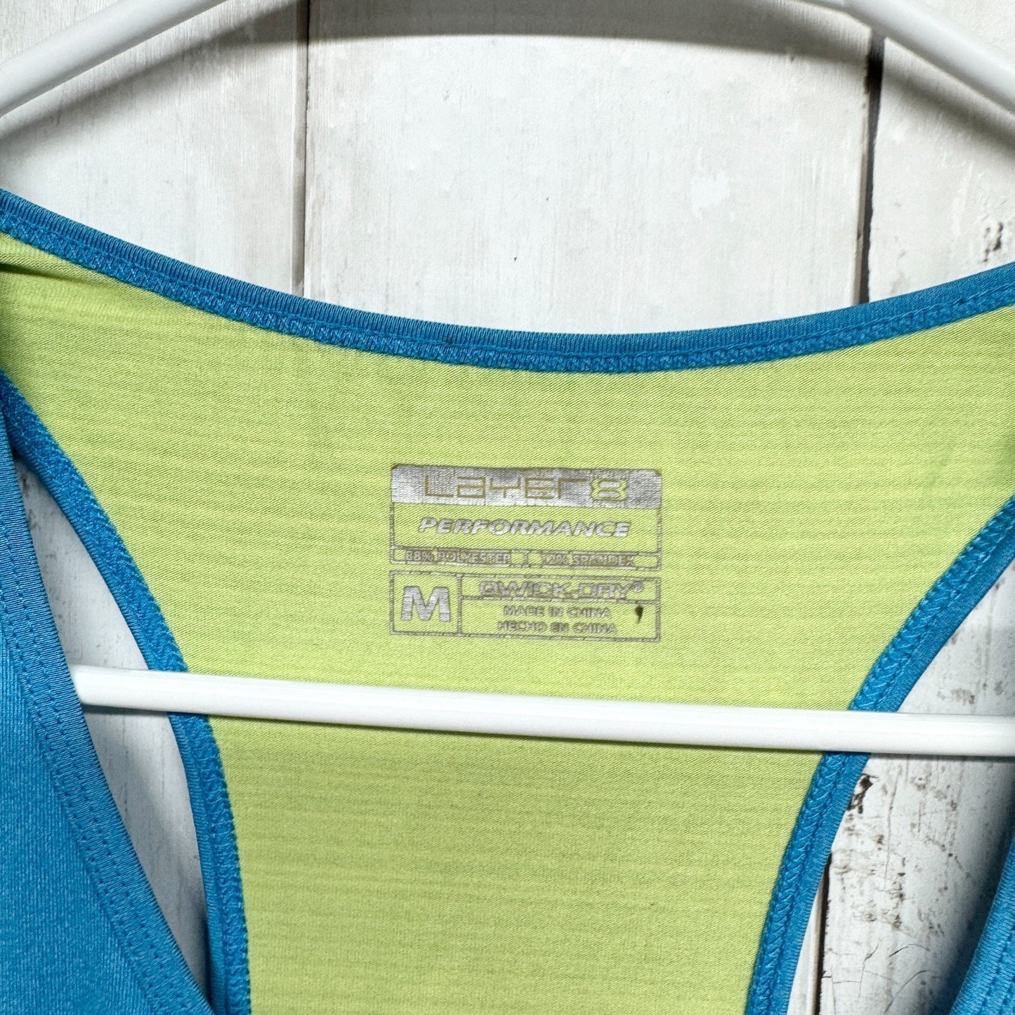 Layers Shirt Women Size Medium Blue Performance QWick Dry Halter Sleeveless Top