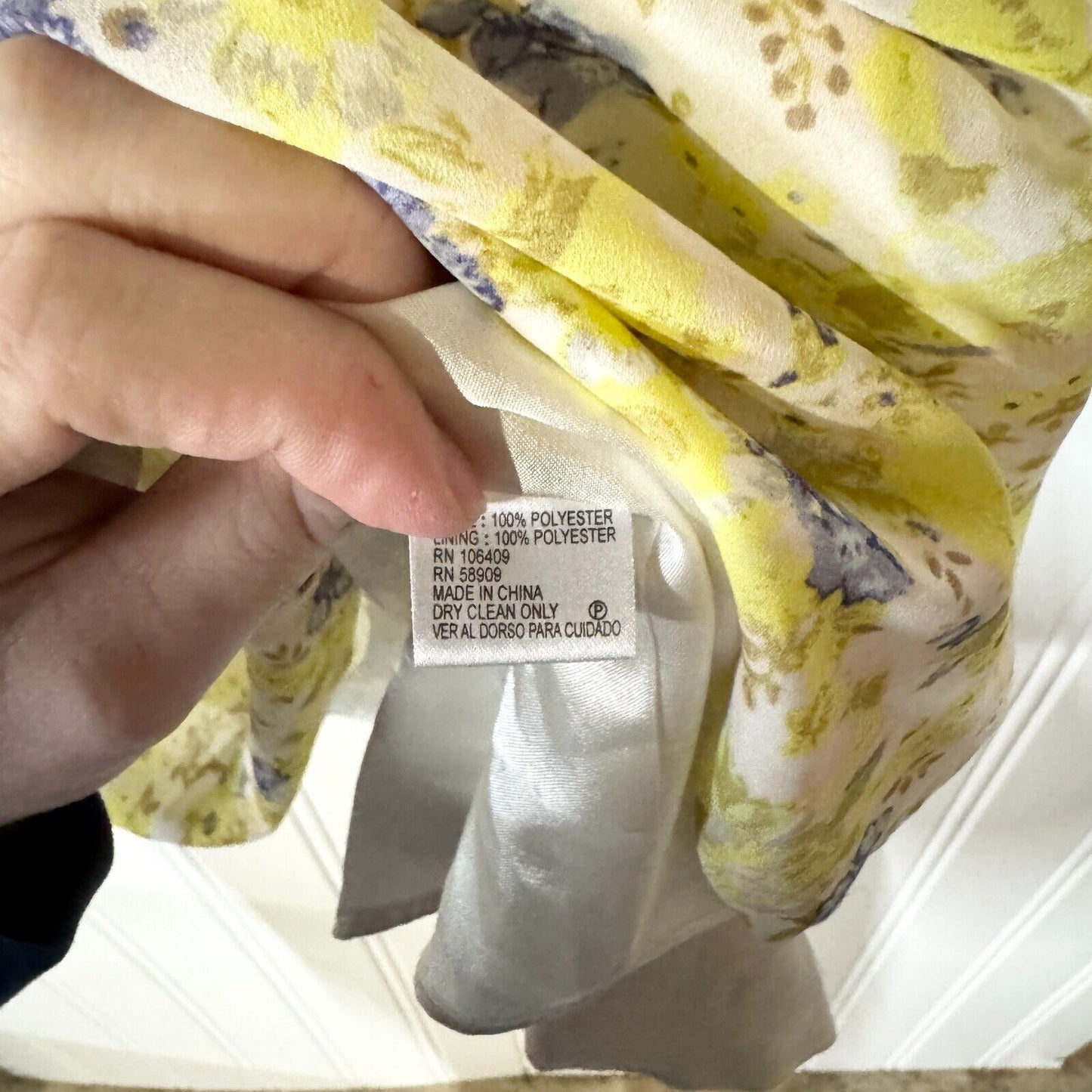 GIANNI BINI Dress Women Size 0 Mini Sleeveless Floral Yellow Summer Polyester
