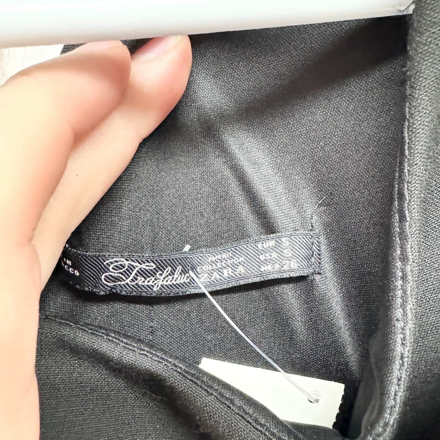 Zara Dress Women Size Small Black Sleeveless Mini A Line Pleated Full Zip