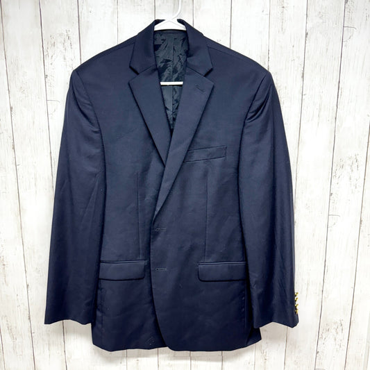 Lauren by Ralph Lauren Blazer Men 40R Navy Wool Two Button Chest Front Pockets