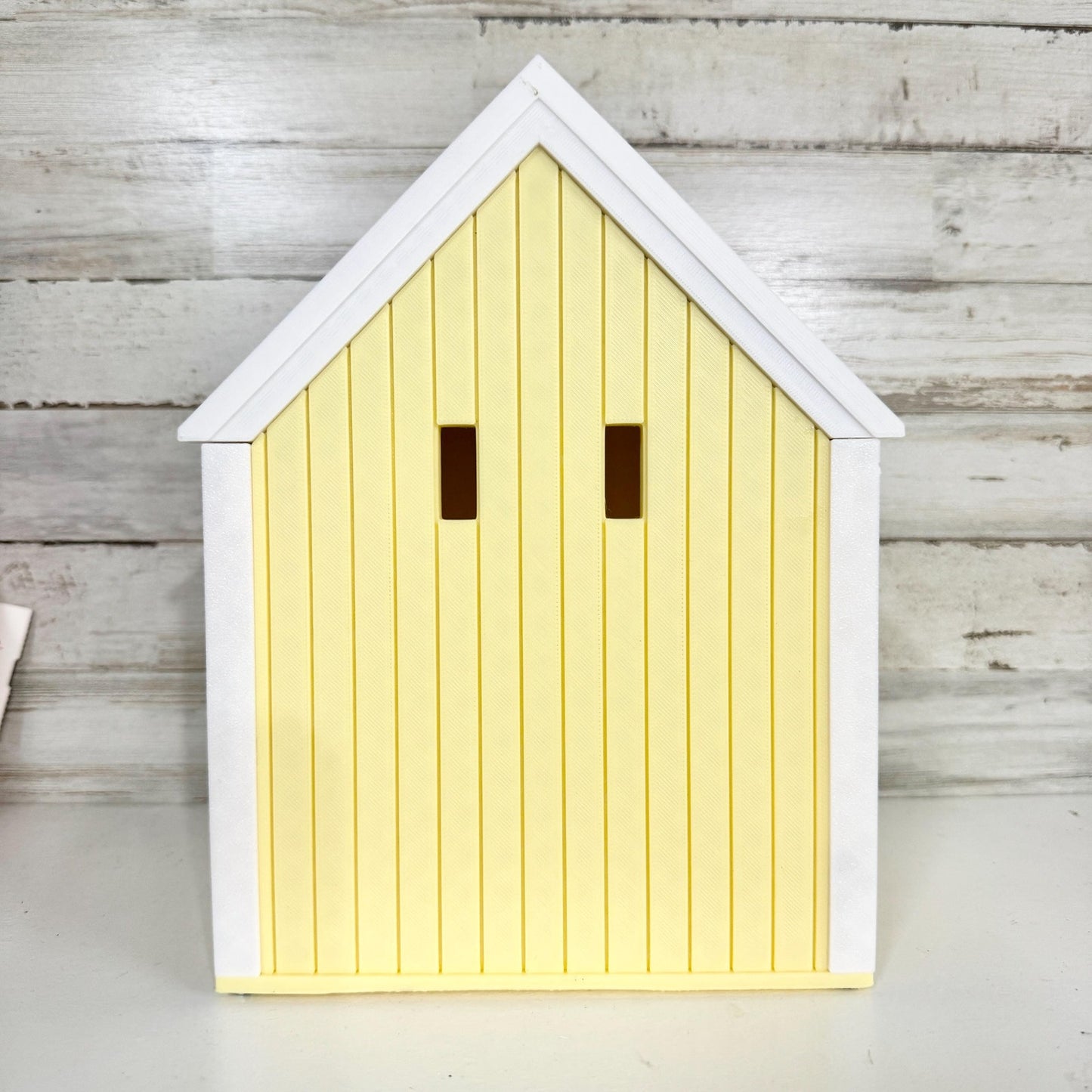 Handmade Custom Yellow Birdhouse – 3D Printed Garden Decor, Unique Outdoor Gift, Eco-Friendly Design for Porch or Backyard Charm