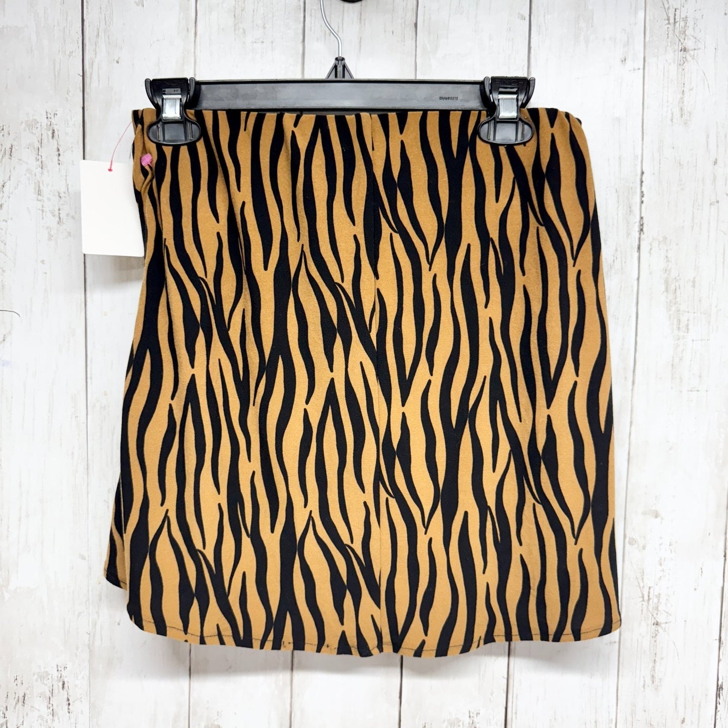 Show Me Your Mumu Skirt Women Medium Why Knot Taupe Tiger Mini Pull On Animal