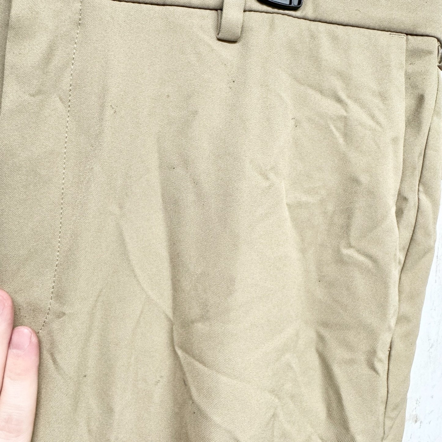 Haggar Pant Men Size 38W X 36L Tan Cool 18 Pro Straight Fit Comfort Stretch NWT