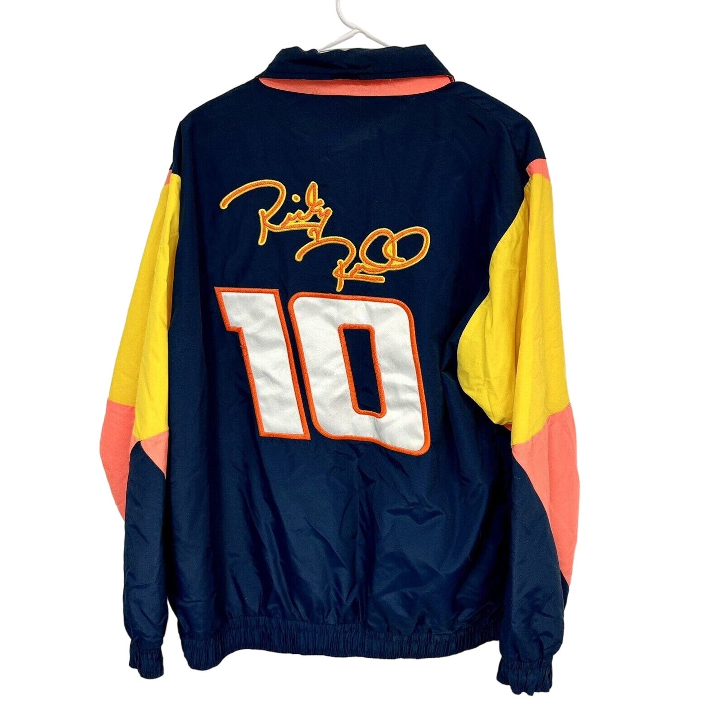 Nascar Signed Ricky Rudd Tide RPM Large Jacket Winston Cup Ford Racing VTG 1997