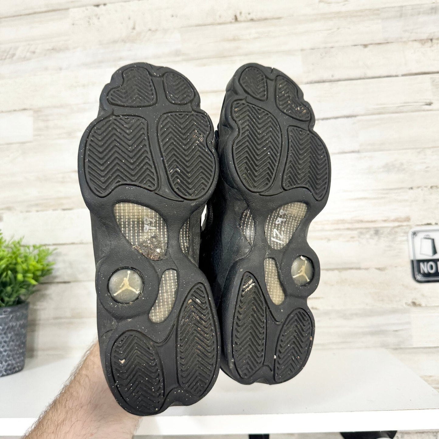 NIKE Sneakers Youth Size 7Y Air Jordan 820273-001 Black Basketball Shoes