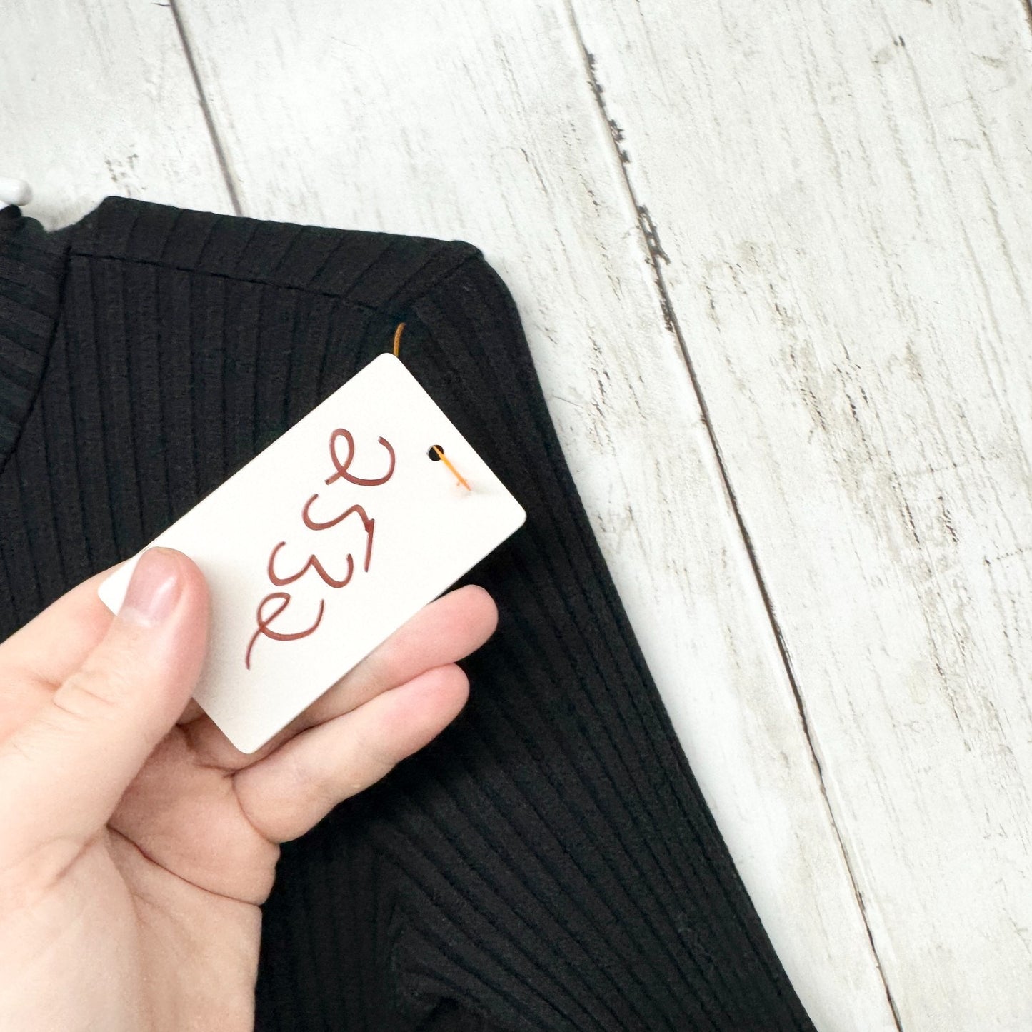 3x1 NYC Sweater Women Size Medium Black Ribbed Crewneck Half Sleeve Button Front