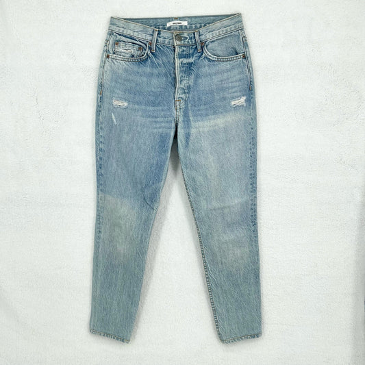 GRLFRND Women's Karolina (6768) High-Rise Straight Jeans in Domenico - Size 27