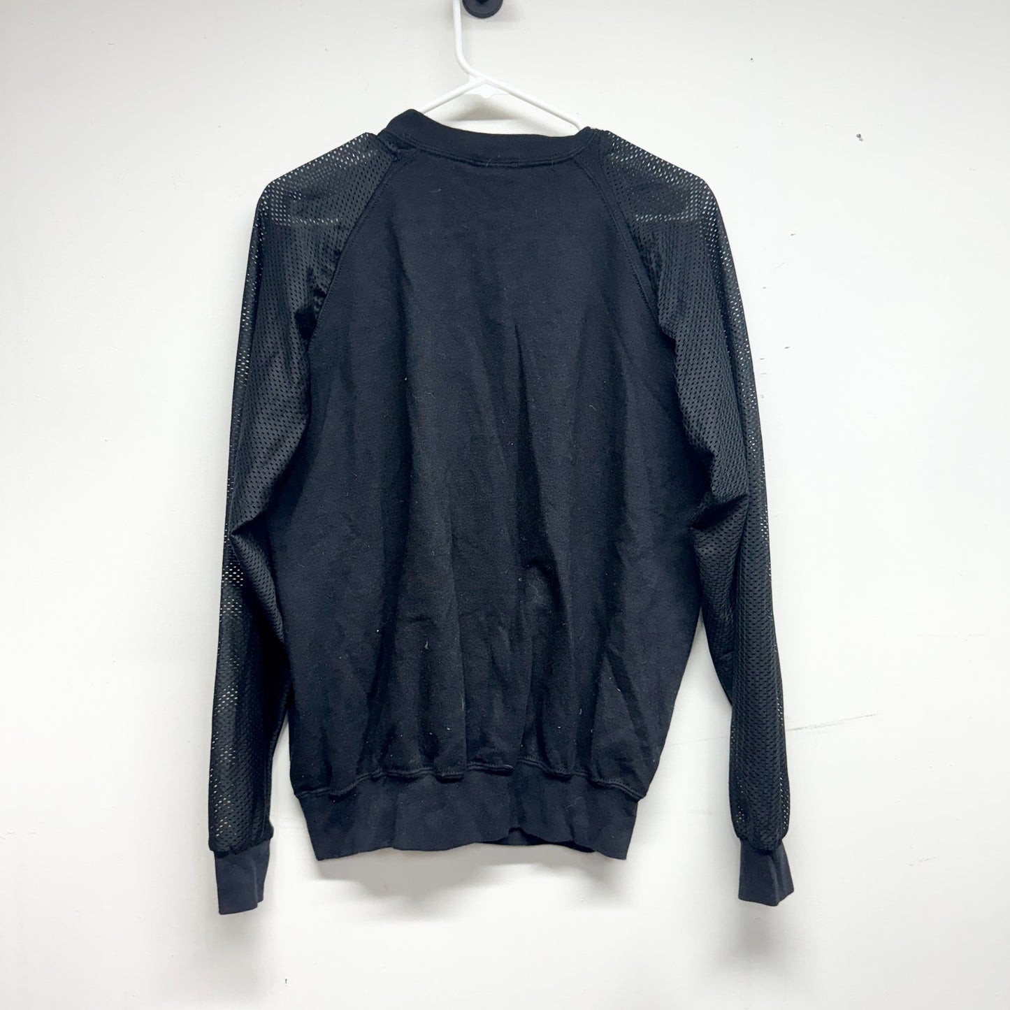 The Ragged Priest Women's Black Mirrored Long Sleeve Crewneck Sweater Size L