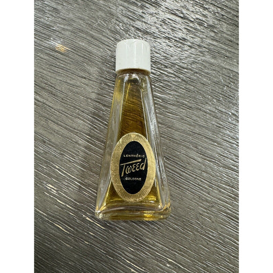 lentheric Tweed eau de cologne 1/2OZ Dab On ( splash ) Bottle 50 % full