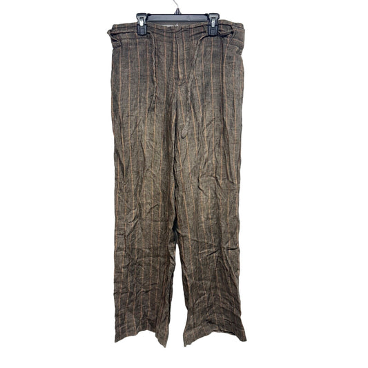 WEEKEND MAX MARA Women Brown Plaid Cropped Tweed Trousers/ Pants 10