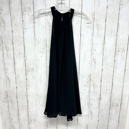 ASTR THE LABEL Dress Women Size XS Mini Haltered Neck Sleeveless Black Flat Lay