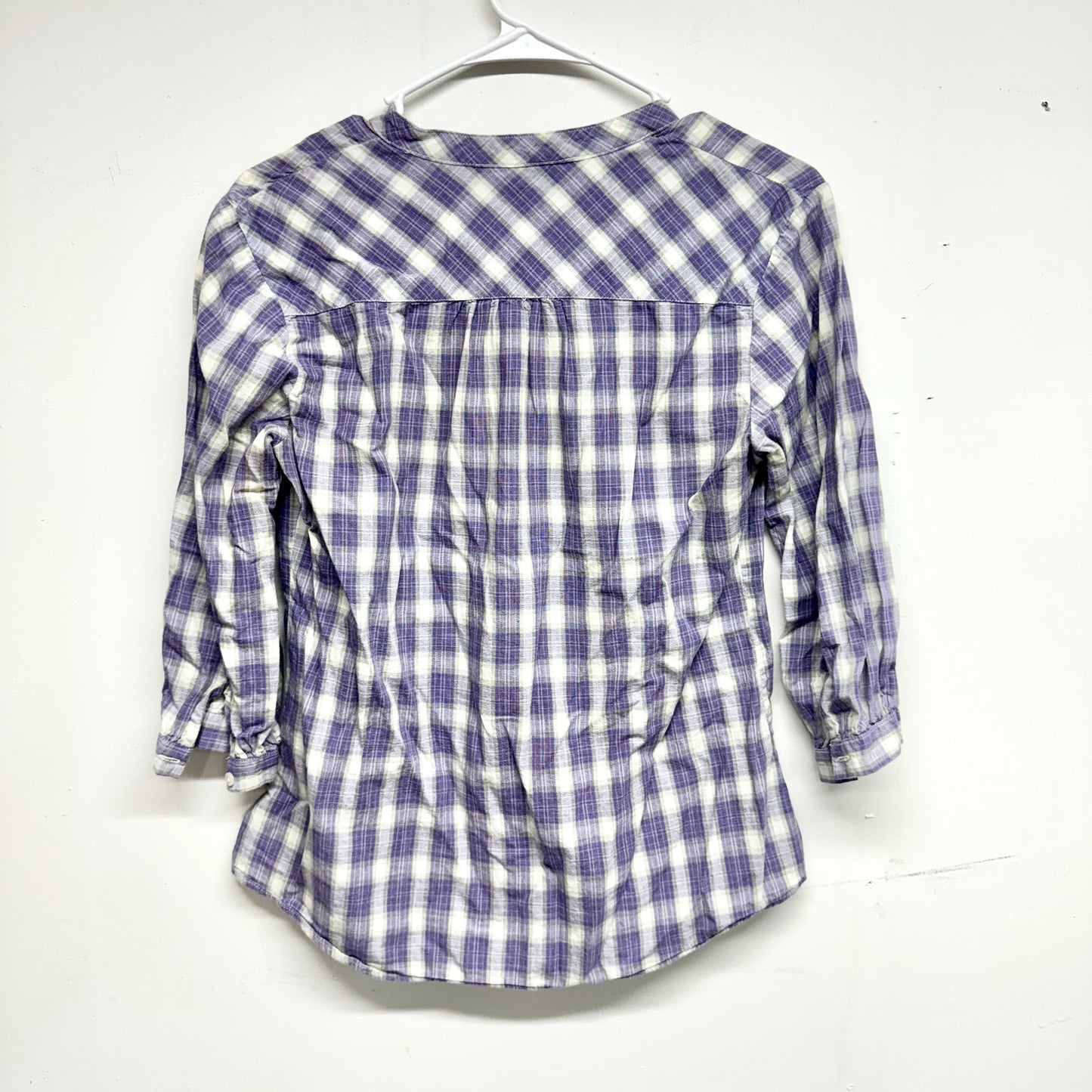 Carhartt for Women Plaid Tartan Blouse Button Up Shirt Top Size Small