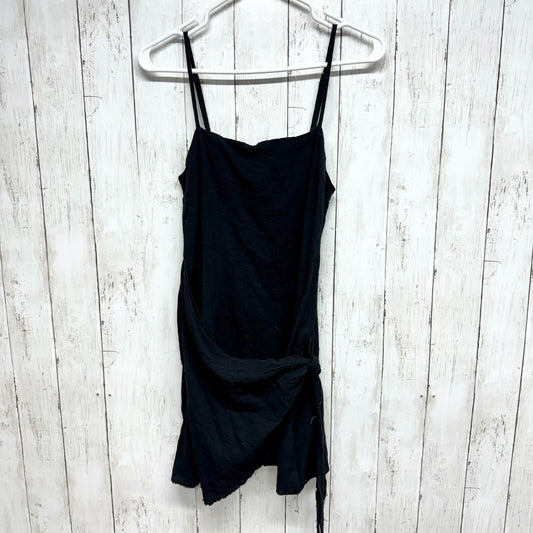 PRINCESS POLLY Dress Women Size 6 Wrap Around Black Sleeveless Mini Open Back